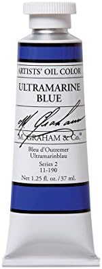 M. Graham Artist Oil Paint Ultramarine Blue 1.25oz/37ml Tube