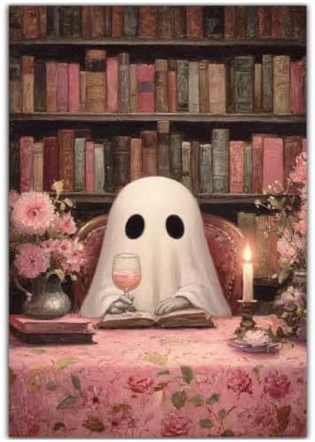 CRZMODE Halloween Paint by Numbers Kit for Adults, Ghost, 16x20 inch