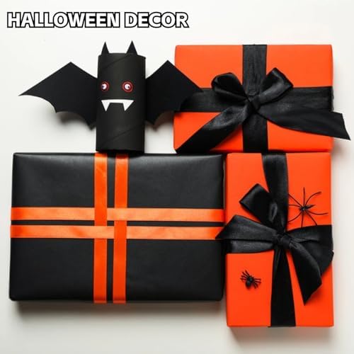 Black Wrapping Paper, 15"×450" Art Craft Kraft Paper Bulletin Board Paper