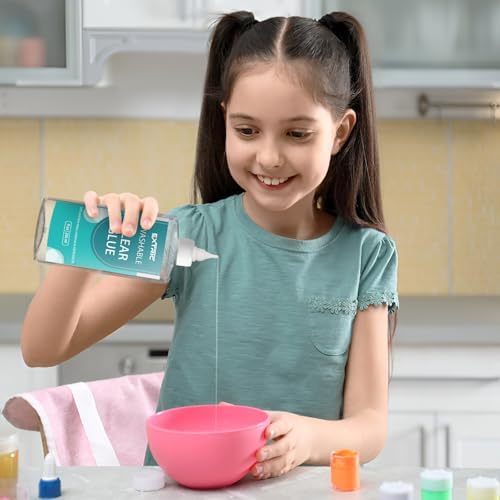 EXTRIC Clear Glue Washable Liquid 16 OZ, 4 PK Slime Glues & Art Crafts
