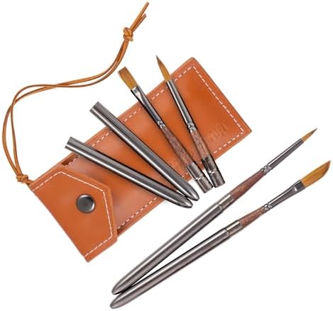 Falling in Art 4 Pcs Travel Watercolor Paint Brush Set
