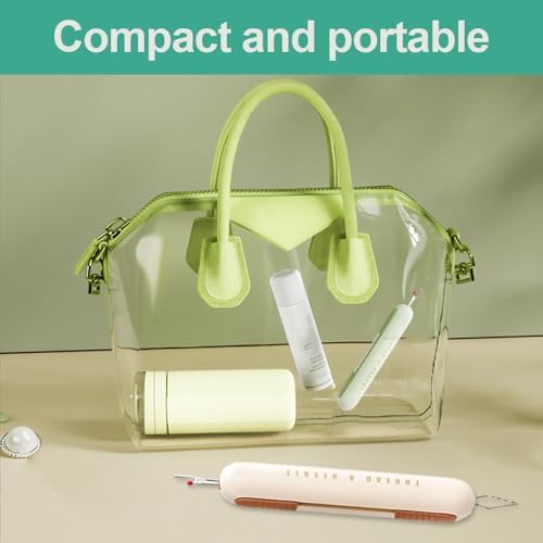 2 in 1 Needle Threader Seam Ripper, 2026 New Needle Threaders Seam Rippers for Sewing, Upgraded Needle Threading and Seam Remover Sewing Seam Ripper Tools (3Pcs)