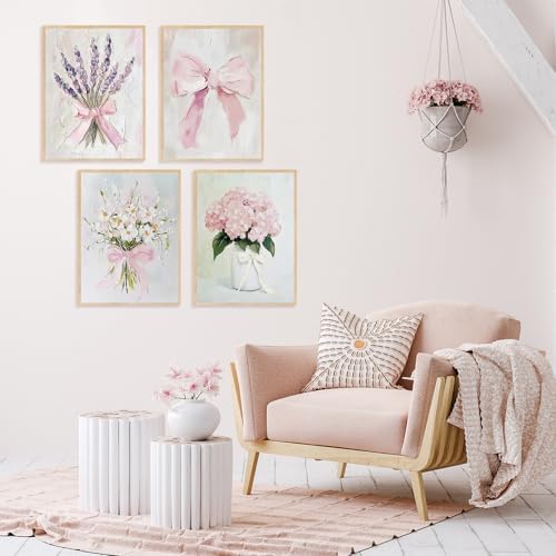 4 Pack Pink Diamond Art Kits for Adults, Diamond Painting Kits for Beginner