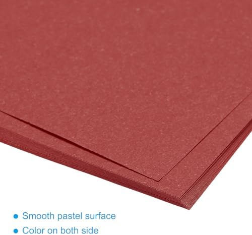 MECCANIXITY 50 Sheet Origami Paper Double Sided Dark Red 10x10 Inch Square Sheet for Art Craft Project, Beginners, Gifts Decor