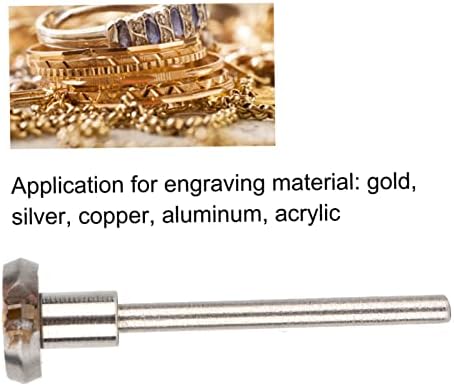 Cut Flywheel Shank, Professional Jewelry Cutting Engraving Accessory, for Fine Detail Work(120, 125, 130, 135, 150 deg) (Single Crystal Knife 120 Degrees)