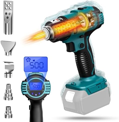 Cordless Heat Gun Compatible with Makita 18V Battery (Tool Only)