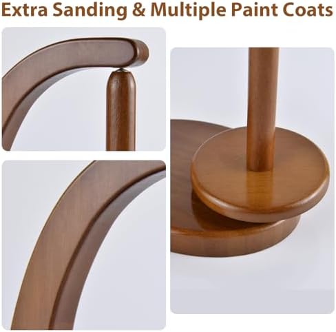 Yarn Holder for Crocheting with Magnetic Yarn spinner-Dark Brown-Standard