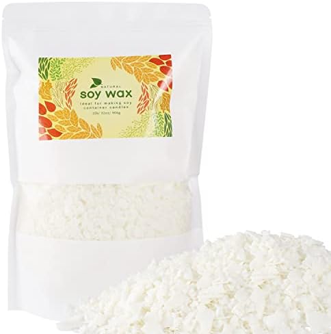 Wfmolcand Natural Soy Wax DIY Candle Making Supplies-Soy Wax Flakes- Making from Farm, No Additives, Harmless and Pure 2 lb (32 oz)