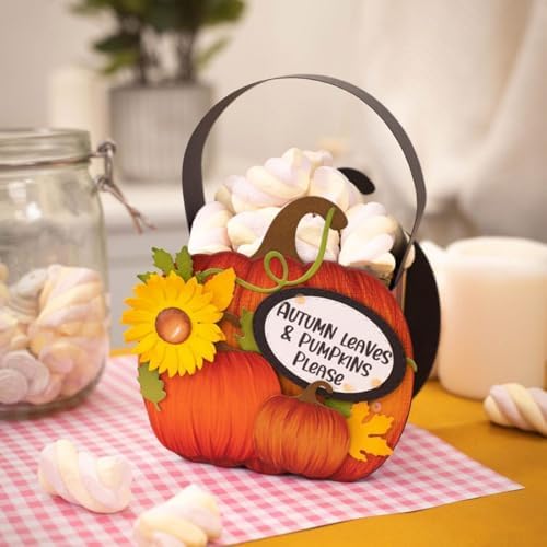 Cutting Dies Metal Stencils Scrapbooking Tools DIY Embossing Template for Paper Card Making Album Arts Crafts Supplies (Halloween Pumpkin Set-10.6x17.6cm)