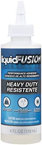 Aleene's Liquid Fusion Heavy-Duty Glue 4 fl oz, Maximum Strength, NonToxic & Dries Clear, Ideal for Rhinestone Crafts, Diamond Art, Glitter