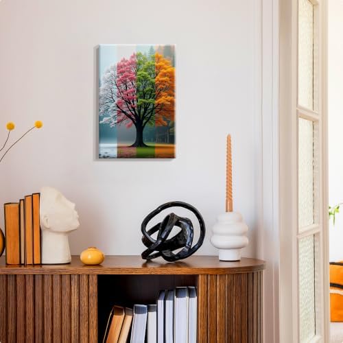 SmartEZ Paint by Numbers Kit for Adults, Four Seasons Tree Paint by Number