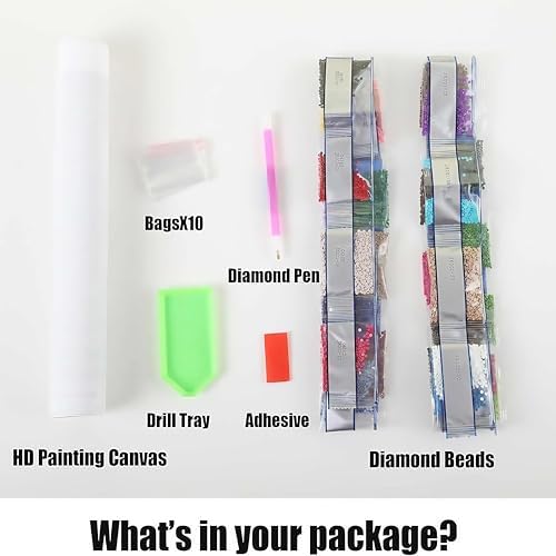 CSZPPQAF Flower Diamond Art Kits for Adults, Skull Diamond Painting Kits