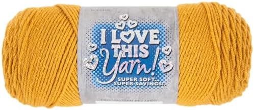 Hobby Lobby I Love This Yarn, 100% Acrylic, 156 Sungold, Set of 2