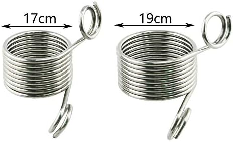 Tegg Knitting Thimble 2PCS 2 Size Stainless Steel Yarn Guide Spring Fingers Holders Rings