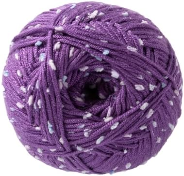 Loops & Threads Flecks Yarn - Yarn for Knitting, Crochet, Weaving, and Arts & Crafts - Purple, Acrylic Blend, 6.53 oz