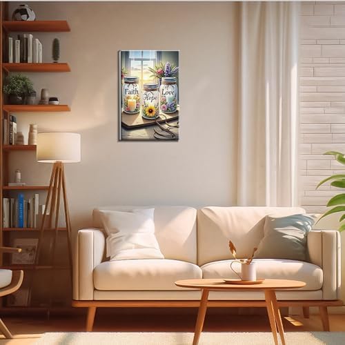 JOOZ Framed Paint by Numbers Kit for Adults, Wishing Bottle, 8x12 Inch