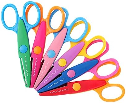 Mr. Pen- Craft Scissors Decorative Edge, 6 Pack, Bright Zig Zag Scissors | for Crafting, Scrapbooking, Fancy Pattern Design