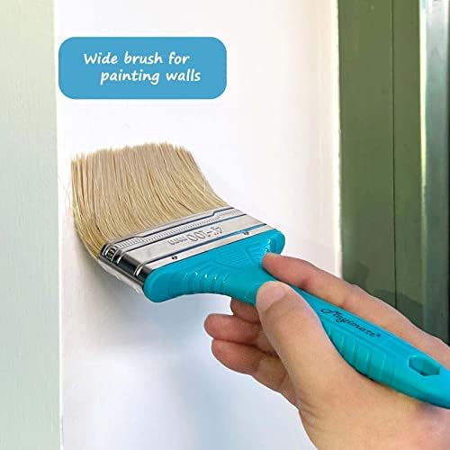 Magimate Household Bristle Paint Brush 1 2 3 4 Inch Stain Brushes Assorted