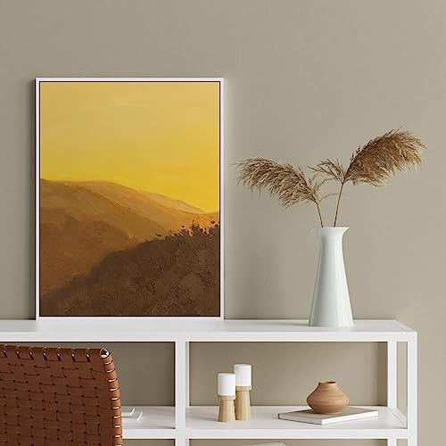 Floater Frame for 16x20 Canvas Paintings with 0.6-0.9" Deep,White