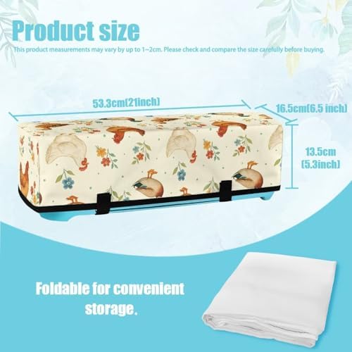 Binienty Cutting Machine Maker Cover with 3 Pockets for Home Accessories Organizer - Boho Rooster Scrapbooking Die-Cut Machine Covers with 3 Storage Pocket Wear Resistant to Keep Clean