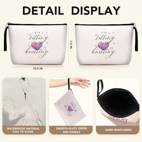 Knitting Bag, Funny Gifts for Crocheting Gifts Christmas Birthday Gifts