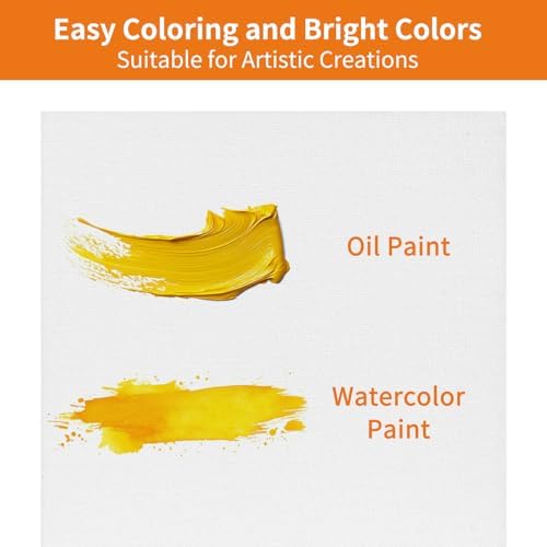 FIXWAL Canvas Boards for Painting 32 Pack Multi Sizes | Includes 8x10, 9x12, 11x14, 5x7 canvas panels, artist painting boards for acrylic oil watercolor art