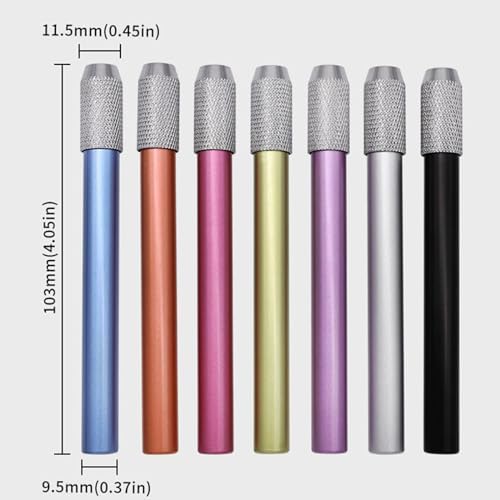 5 Pcs Pencil Extenders Pencil Lengthener Color Aluminum Pen Lengthener Holder Pencil Lengthener Pencil Extender Holde