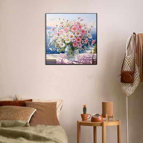 Flowers Diamond Art Kits for Adults,Diamond Painting Kits for Beginner