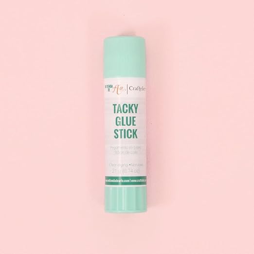 Craftelier - Tacky Glue Stick | Multipurpose Extra Strong Glue Stick for Scrapbooking and Other Craft Projects | Non-Toxic | Transparent, Flexible and Resistant Drying - Quantity 21 gr (0.046 lb).
