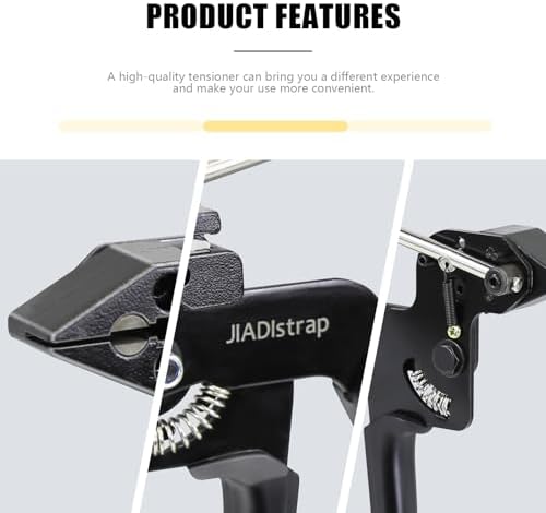 Heavy Duty Banding Strapping kit Contain 100Pcs 0.18"x 11.8" 304 Stainless Steel Zip Ties Self-Locking & Tensioner with Cutter Tool Glove