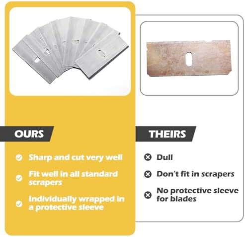 Leriton 100 Pcs Replacement Mat Cutter Blades for Picture Framing