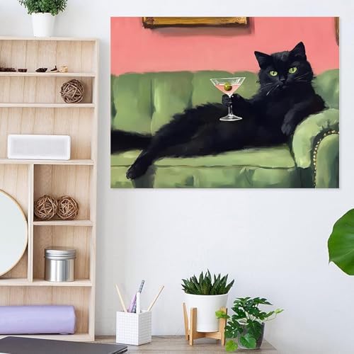 EIBEILI Cat Diamond Art Kits for Adults-Diamond Painting Kits Wall Decor