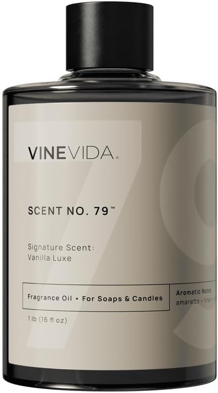 VINEVIDA [16oz] Vanilla Luxe Fragrance Oil for Candle Making - Made in USA Candle Scents for Candle Making - Natural Candle Fragrance Oil - Scents for Soap Making