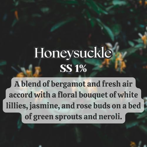 Honeysuckle from Our Floral Collection - 1% SS - Perfect for Adding Aroma to Freshies, Candles, Soaps, and Diffusers - 8oz