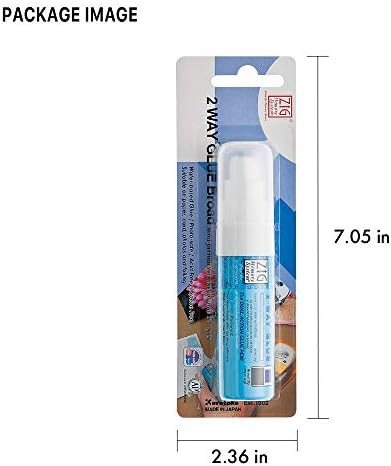 Kuretake Zig 2 Way Glue Stick Pen, Board Tip,15mm Tip, AP-Certified, Made in Japan