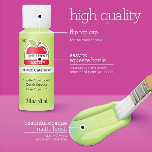 Apple Barrel, Fruity Fusion 16 Piece Paint Set, Perfect for DIY Arts and Crafts Projects