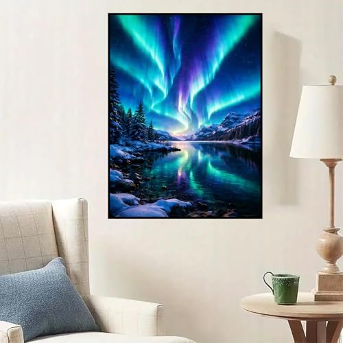 Lophomie Diamond Art Kits for Adults Northern Lights Diamond Painting Kits