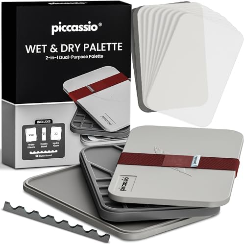 Stay Wet Palette for Acrylic Painting, Easy to Clean, Sturdy and Durable, Ideal for Painting Miniatures, Warhammer Painters, Students, Beginners, and Hobbyists