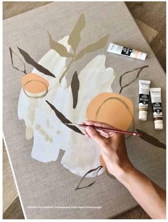 Jerry's Artarama Senso Clear Primed Linen Stretched Canvas 3/4", 6 Pack 9×12" - Durable Canvas for Painting with Medium Tooth Linen Weave Surface, Ideal for Oil, Acrylic and Alkyd Colors