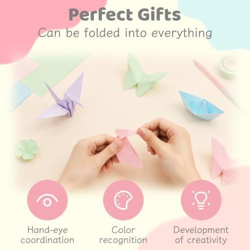 Origami Paper 300 Sheets, 27 Colors 6x6 Inch Double Sided Colored Paper | Square Paper for Kids Folding Crafts, DIY Arts, Scrapbooking, Classroom Projects and Creative Activities