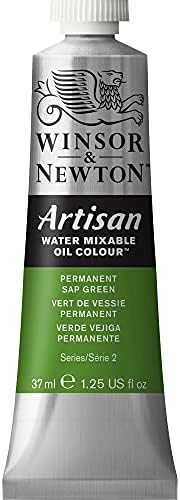 Winsor & Newton Artisan Water Mixable Oil Paint, 37ml, Permanent Sap Green