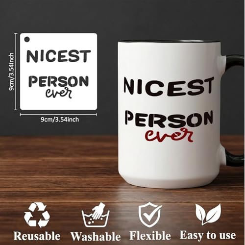 40pcs Stencils for Crafts Reusable, Funny Sarcastic Wood Burning Stencils