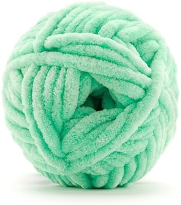 Loops & Threads Sweet Snuggles Yarn - Yarn for Knitting, Crochet, Weaving, and Arts & Crafts - Green, Polyester, 8.8 oz