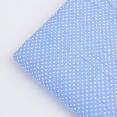 Cotton Fabric DIY Making Supplies Quilting Patchwork Fabric Fat Quarter Bundles DIY for Quilting Cotton Patchwork Cushions (Blue, 18" x 22")