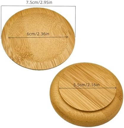 4PCS Mosaic Bamboo Coasters for Crafts, Blank Base Trays, Drinking Cup Coaster, Plant Coaster, Art Plate,DIY Mosaic Supplies (Bowl Shaped)