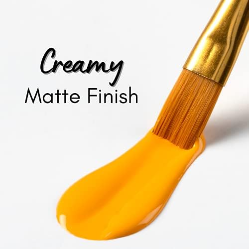 Apple Barrel, Matte Acrylic Paint, 8 fl oz, Bright Yellow, (Pack of 1)