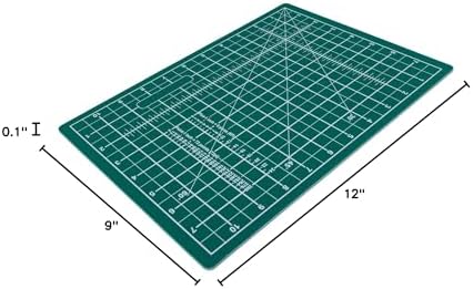Huron Precision Self-Healing Cutting Mat 9 x 12 (A4) for Crafts, Hobbies, Sewing, and Scrapbooking (1/5/25/100 pc) (5pc)