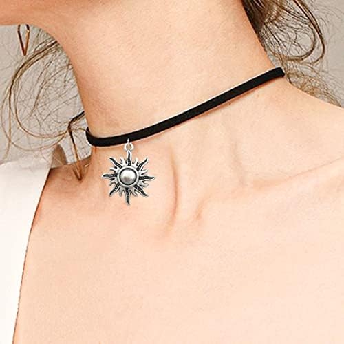 WOCRAFT 120pcs Antique Silver Sun Moon Star Charms for Jewelry Making Alloy Sun Moon Star Charms for DIY Crafts (SN001)