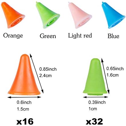 JNENERY 48PCS Knitting Needles Point Protectors, 2 Sizes Needle Stoppers