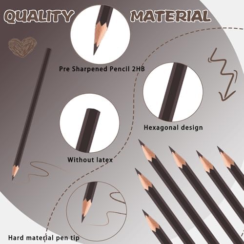 60 Pack Bulk Brown Colored Pencils for Kids, Pre-sharpened Art Pencils Back to School Supplies Set, Drawing Sketching Pencils for Students, Teachers, Classroom